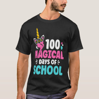 Camiseta 100th Day of Kindergarten For Girls 100 Magical Da