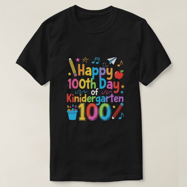 Camiseta 100th day of school (Diseño del anverso)