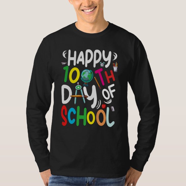 Camiseta 100th Day of School 100 Days of School Teacher Stu (Anverso)