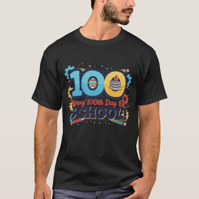 Camiseta 100th Day of School – 100 Days Smarter Celebration (Anverso)