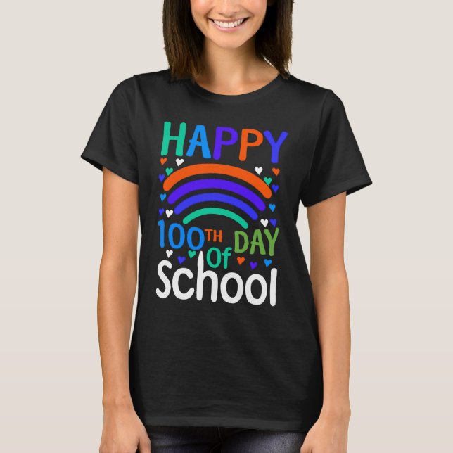 Camiseta 100th Day Of School 100 Days Teacher Students Boys (Anverso)