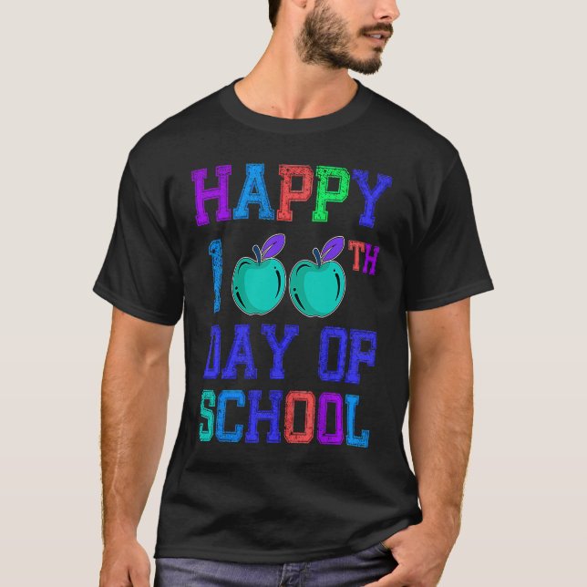 Camiseta 100th Day Of School 100 Days Teacher Students Boys (Anverso)