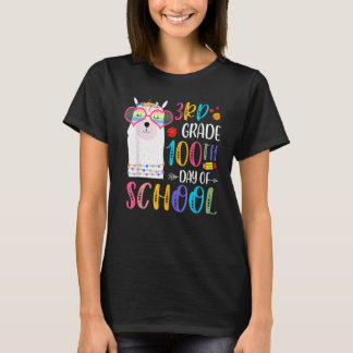 Camiseta 100th Day Of School No Prob Llama 100 Days Of 3rd 