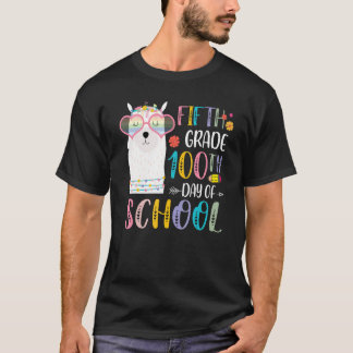 Camiseta 100th day of School No Prob Llama 100 Days Of Fift