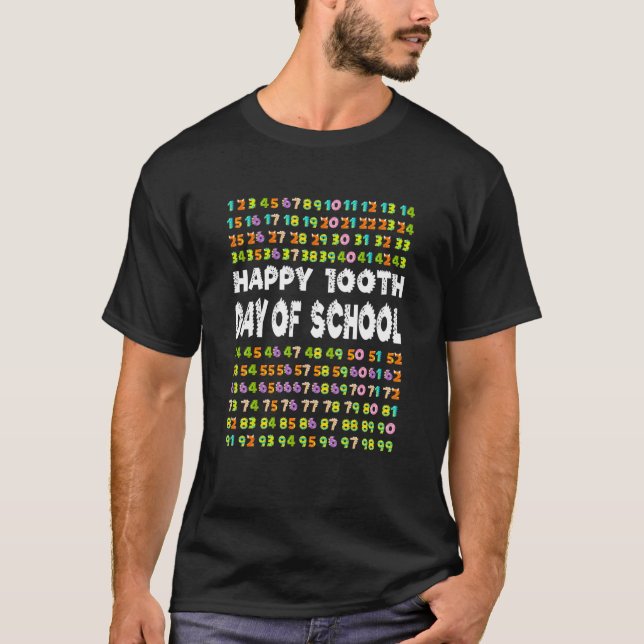 Camiseta 100th Day of School Teacher 100 Days Dinosaur Math (Anverso)