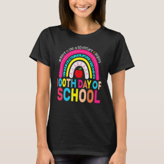 Camiseta 100th Day Of School Teacher 100 Days Smarter Leopa