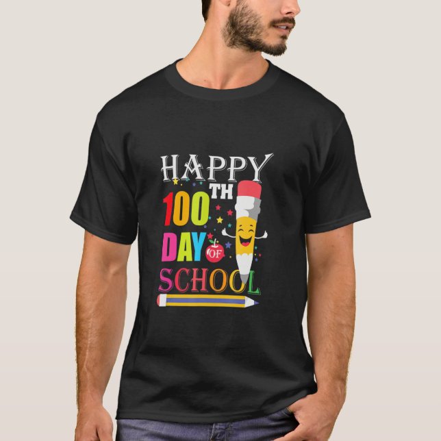 Camiseta 100th Day Of School Teacher Kids 100 Days Of Schoo (Anverso)