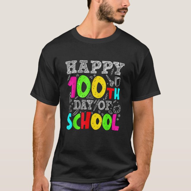 Camiseta 100th Day Of School Teachers Costume 100 Days Stud (Anverso)