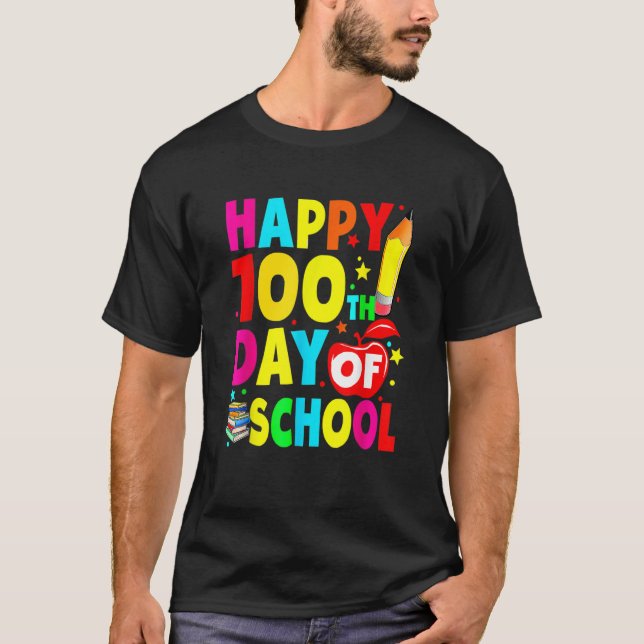 Camiseta 100th Day Of School Teachers Costume 100 Days Stud (Anverso)