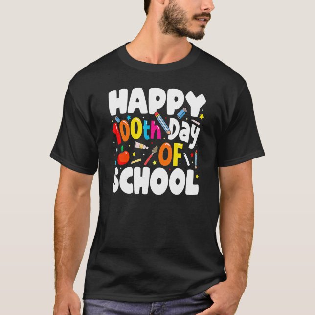 Camiseta 100th Day Of School Teachers Costume 100 Days Stud (Anverso)