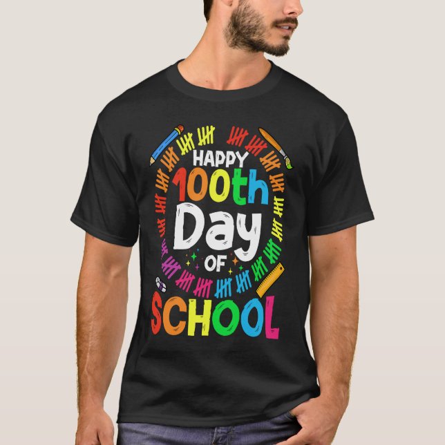 Camiseta 100th Day Of School Teachers Kids Child 100 Days S (Anverso)