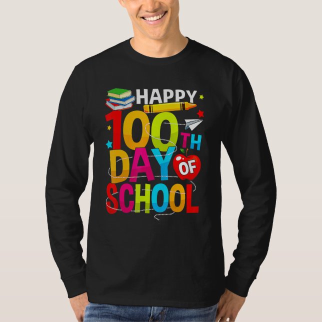 Camiseta 100th Day Of School Teachers Kids Child Happy 100  (Anverso)