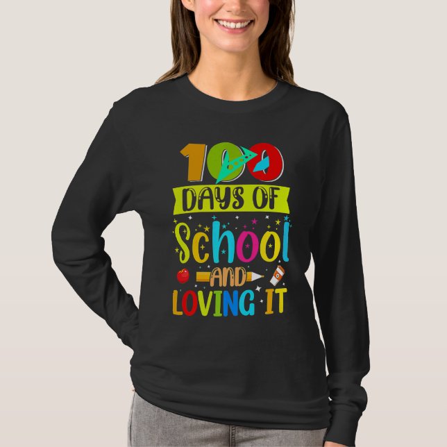 Camiseta 100th Day of School Teachers Students (Anverso)