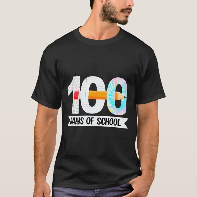 Camiseta 100th Day Of School Teachers Students 100 Days Of  (Anverso)