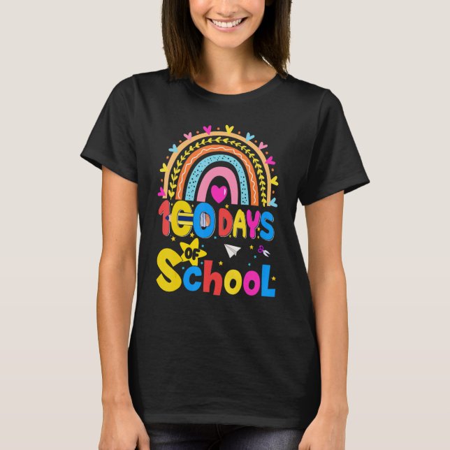 Camiseta 100th Days of School Teacher Kids - 100 Days Smart (Anverso)
