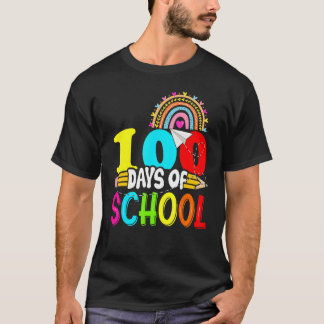 Camiseta 100th Days of School Teacher Kids - 100 Days Smart
