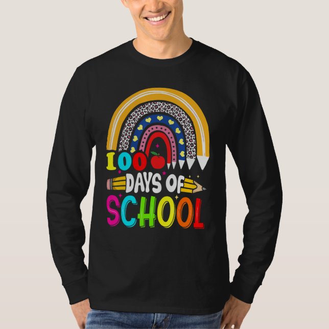 Camiseta 100th Days of School Teacher Kids - 100 Days Smart (Anverso)