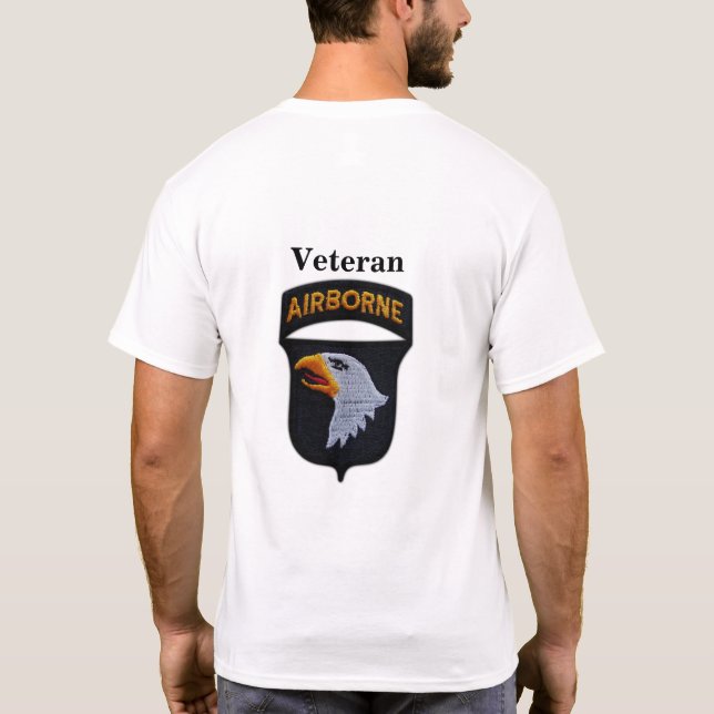 Camiseta 101ª División Aérea de ABN Gritando Vetas de Águil (Reverso)