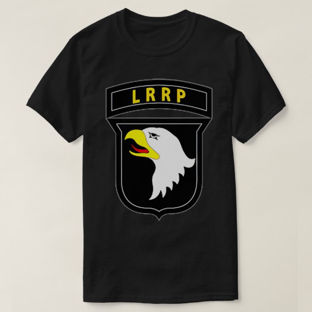 Camiseta 101ª División Aérea Vietnam Veteran LRRP Tab P (Diseño del anverso)