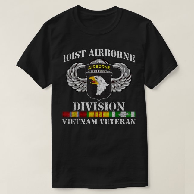 Camiseta 101ª División Aérea Vietnam Veteran Tshirt Vet (Diseño del anverso)