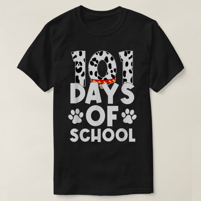 Camiseta 101 Días de Colegio Hoy divertida para am (Diseño del anverso)