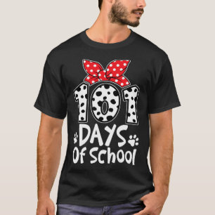 Camiseta 101 Días De Colegio Perro Lindo Feliz 100º Día Est