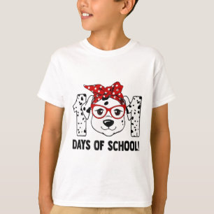 Camiseta 101 Días De Colegio Profesor Perro Dálmata Gif Niñ