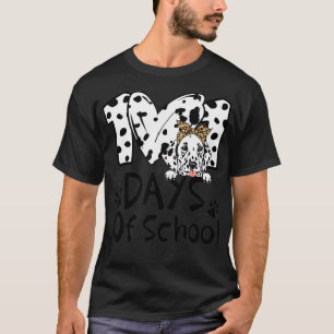 Camiseta 101 días de escuela Dalmacia Maestros de Perro Niñ