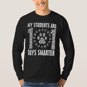 Camiseta 101 Días Más Inteligentes De Maestros Perro Días D