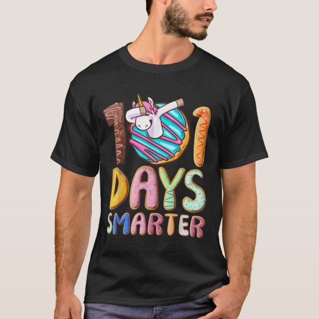 Camiseta 101 días más inteligentes, escuela de Dabbing Unic (Anverso)