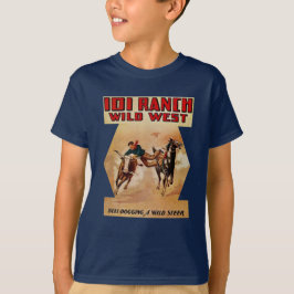 Camiseta 101 Rancho Oeste Rodeo Lucha contra el Acero