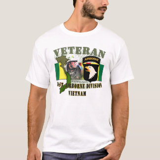 Camiseta 101o Div aerotransportados - Vietnam (ningún CIB)