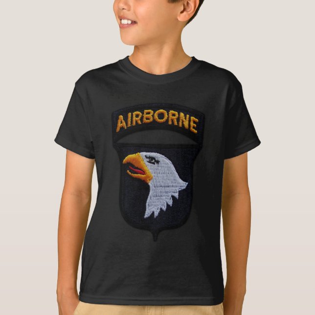 Camiseta 101o División aerotransportada de ABN que grita a (Anverso)