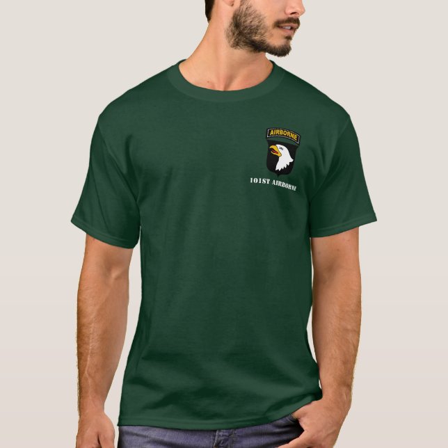 Camiseta 101o División aerotransportada de "Eagles griterío (Anverso)