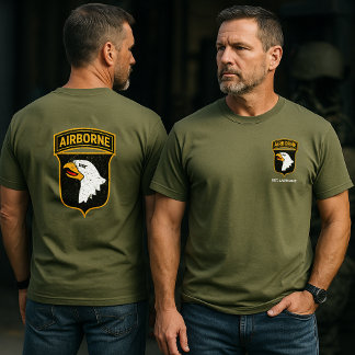 Camiseta 101st Airborne Division "Distressed" Personalized 
