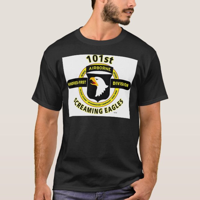 Camiseta 101ST DIVISIÓN AEROTRANSPORTADA de "EAGLES (Anverso)