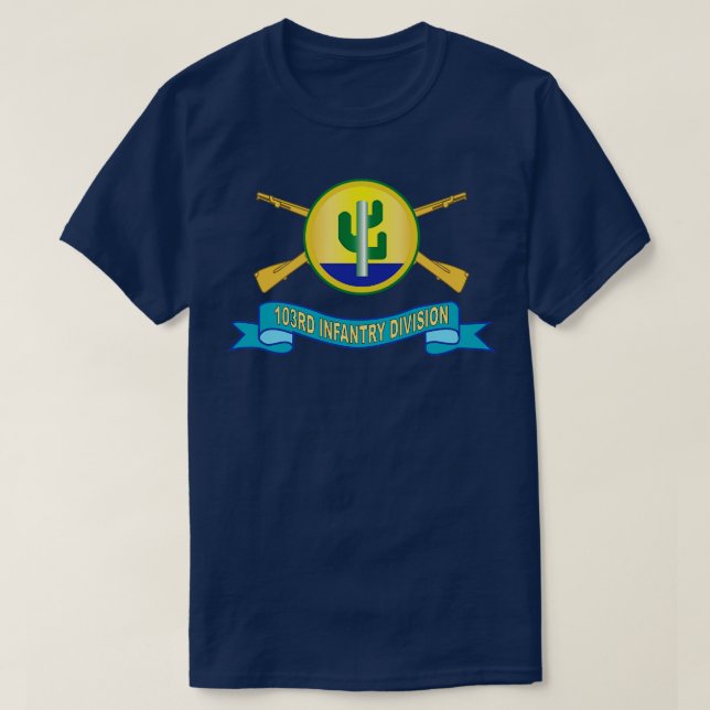 Camiseta 103ª División de Infantería con cinta SSI Br X (Diseño del anverso)