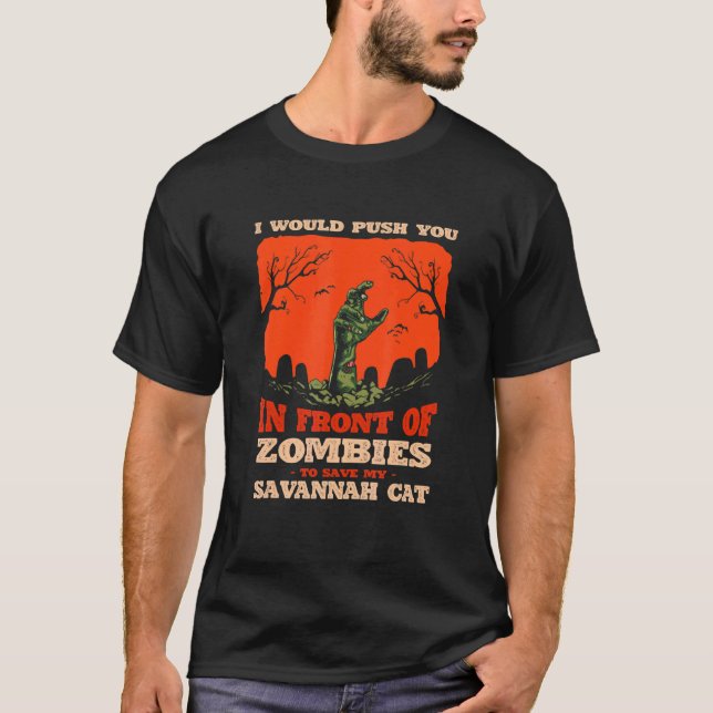 Camiseta 10548100029^Empuje En Zombis Para Guardar Mi Saban (Anverso)
