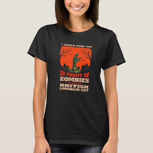 Camiseta 10548100063^Empuje En Zombis Para Guardar Mi Britá (Anverso)