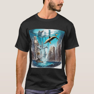 Camiseta 105 Delfines Subacuáticos City 19 Regalos Para Del