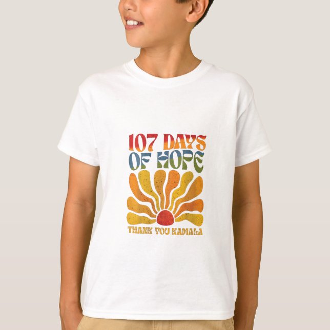Camiseta 107 días de esperanza Gracias Kamala (Anverso)