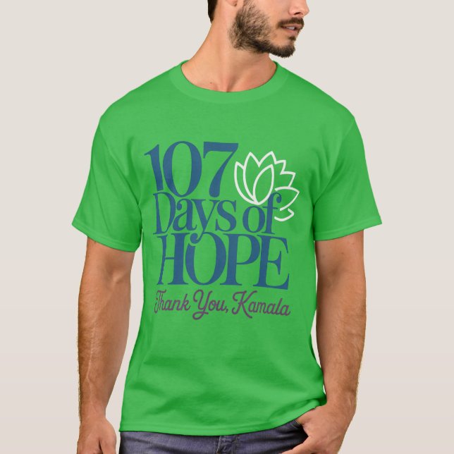 Camiseta 107 días de esperanza gracias Kamala 107 días Kama (Anverso)