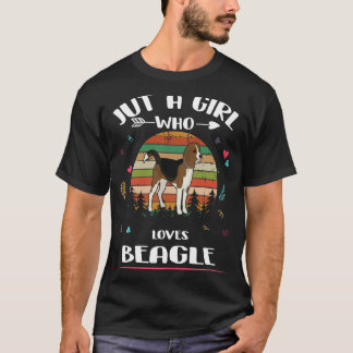 Camiseta 109 Solo una chica que ama Beagle