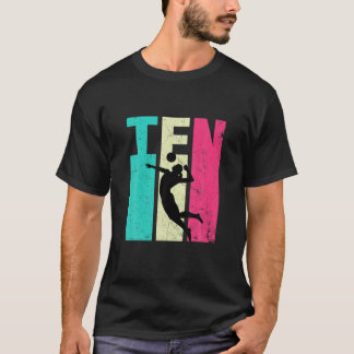 Camiseta 10.ª Amantes Del Voleibol Retro De 10 Años