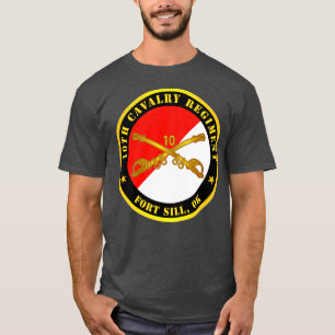 Camiseta 10.ª caballería de Cavalry Regiment Fort Sill OK c