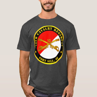 Camiseta 10.ª caballería de Cavalry Regiment Fort Sill OK c