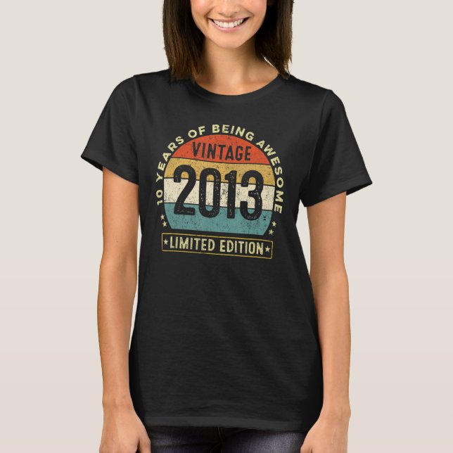 Camiseta 10.ª cosecha 2013 10 años (Anverso)