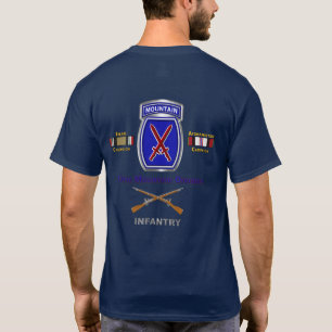 Camiseta 10.ª División de Montaña Veteranos de Irak y Afgan
