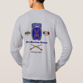 Camiseta 10.ª División de Montaña Veteranos de Irak y Afgan