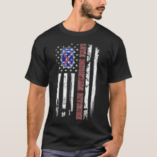 Camiseta 10.ª División Montañesa Bandera Americana Veterano